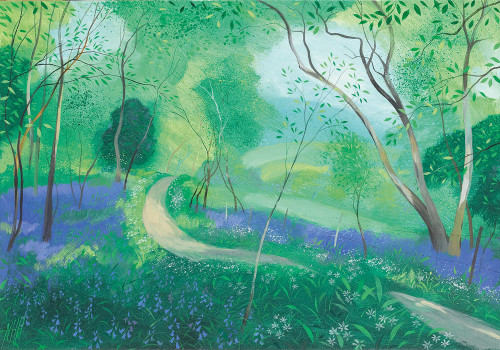 Road through the Bluebells