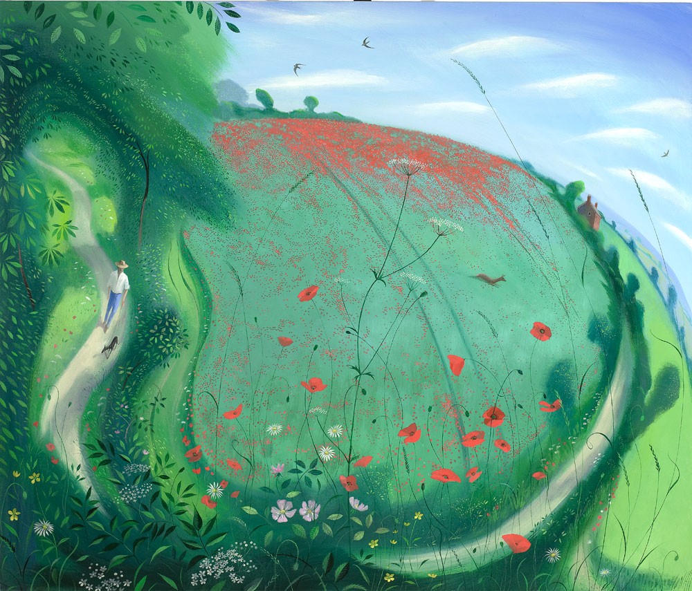Wandering by the Poppy Field