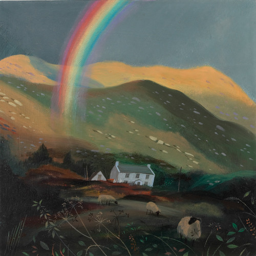 Rainbow and Cottage