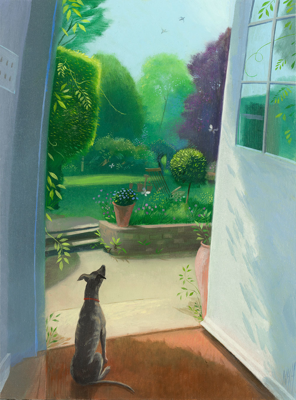 Miss Olive Observes Her Garden