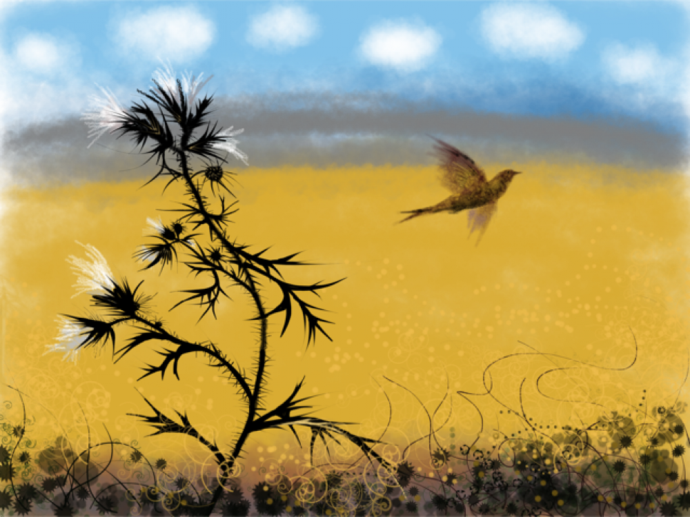 Bird and Thistle