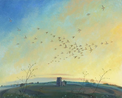 Golden Plover over Knowlton