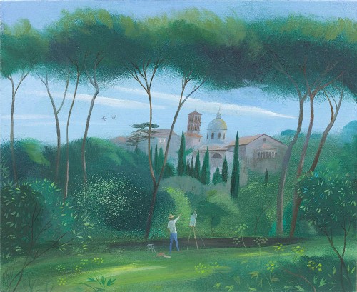 Painting by the Palatine Hill