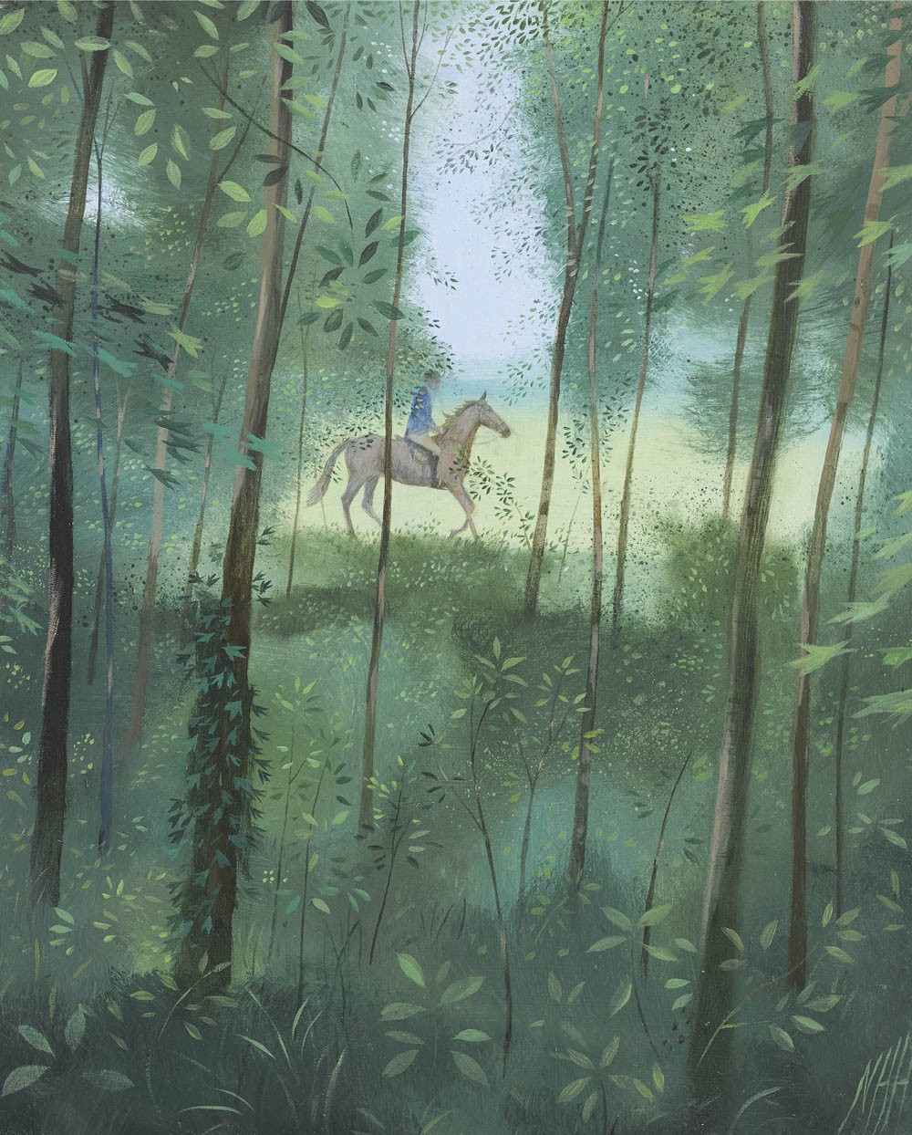 Horseman Through the Trees