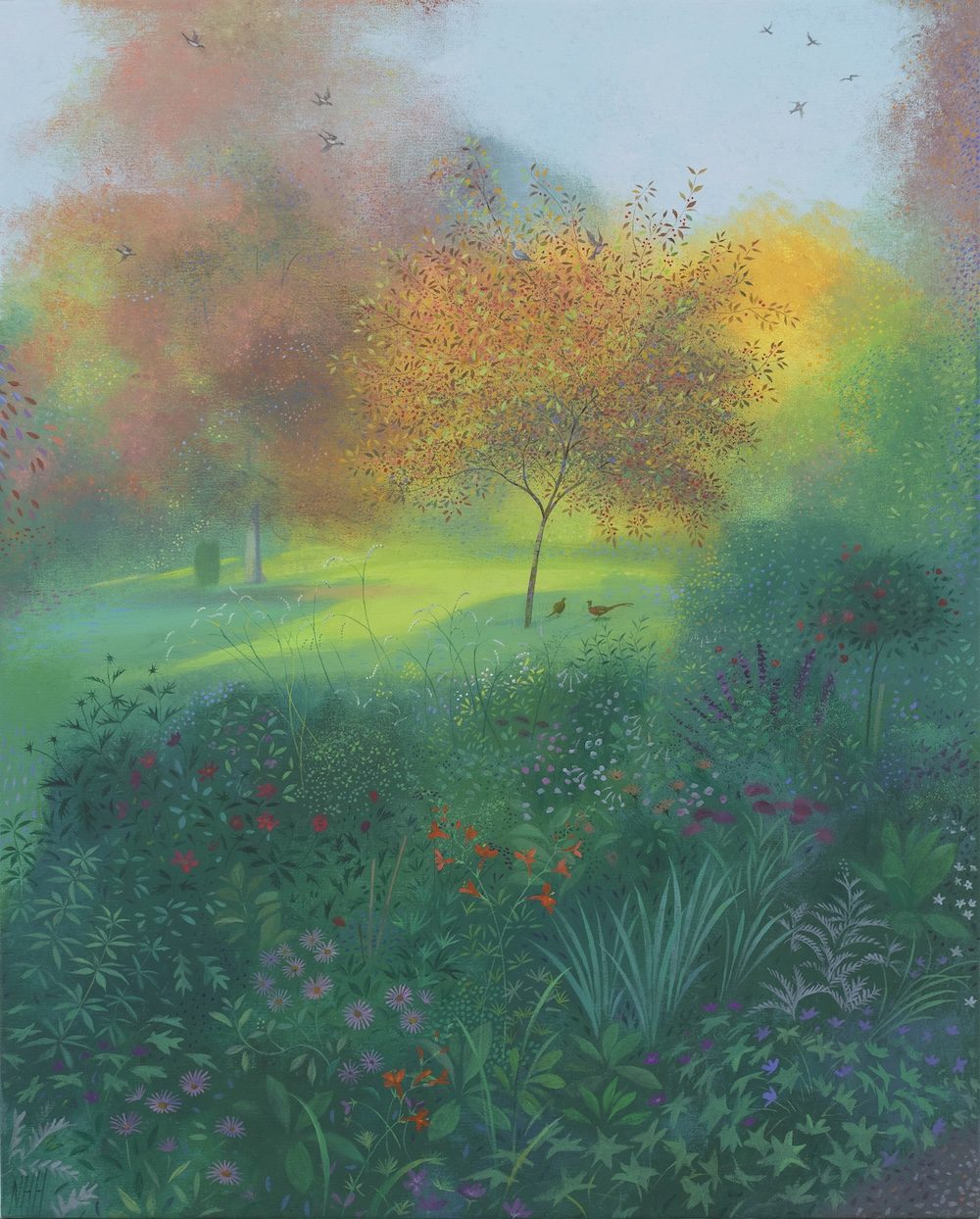 Autumn Morning in the Garden